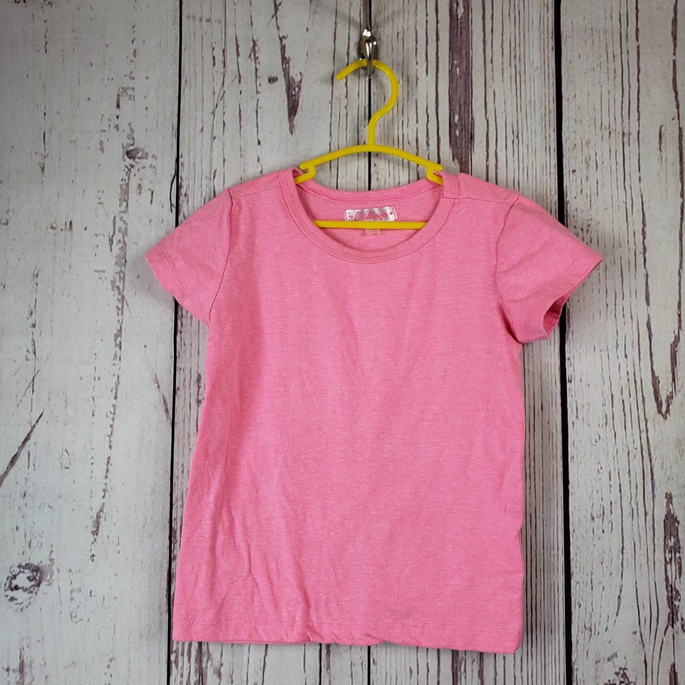 Chillipop T Shirt Girls Size 5/6 Short Sleeve Cotton Pink